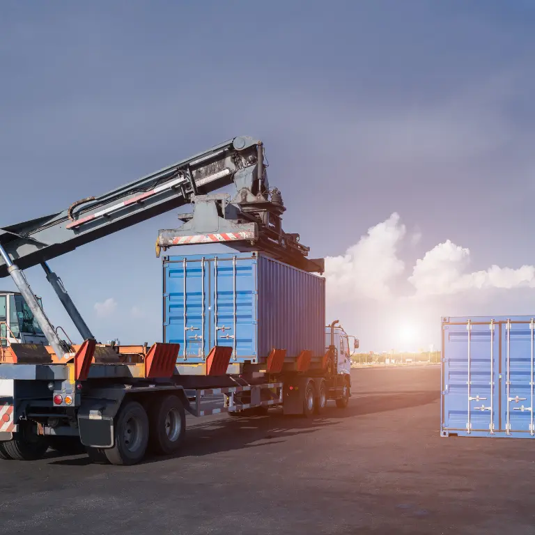 Loading and unloading for all kind of containers 