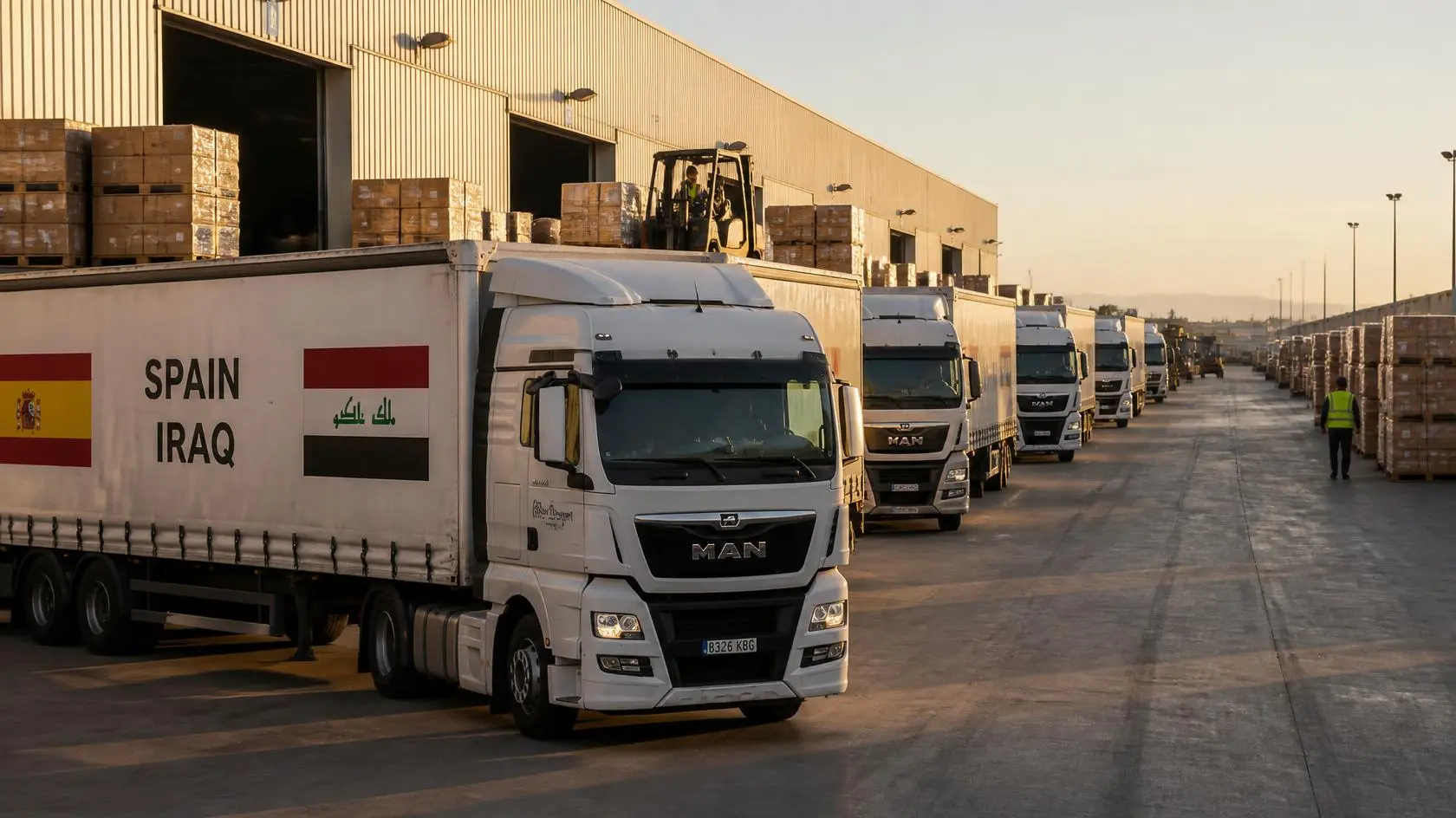 Transportation by Truck from Spain to Iraq