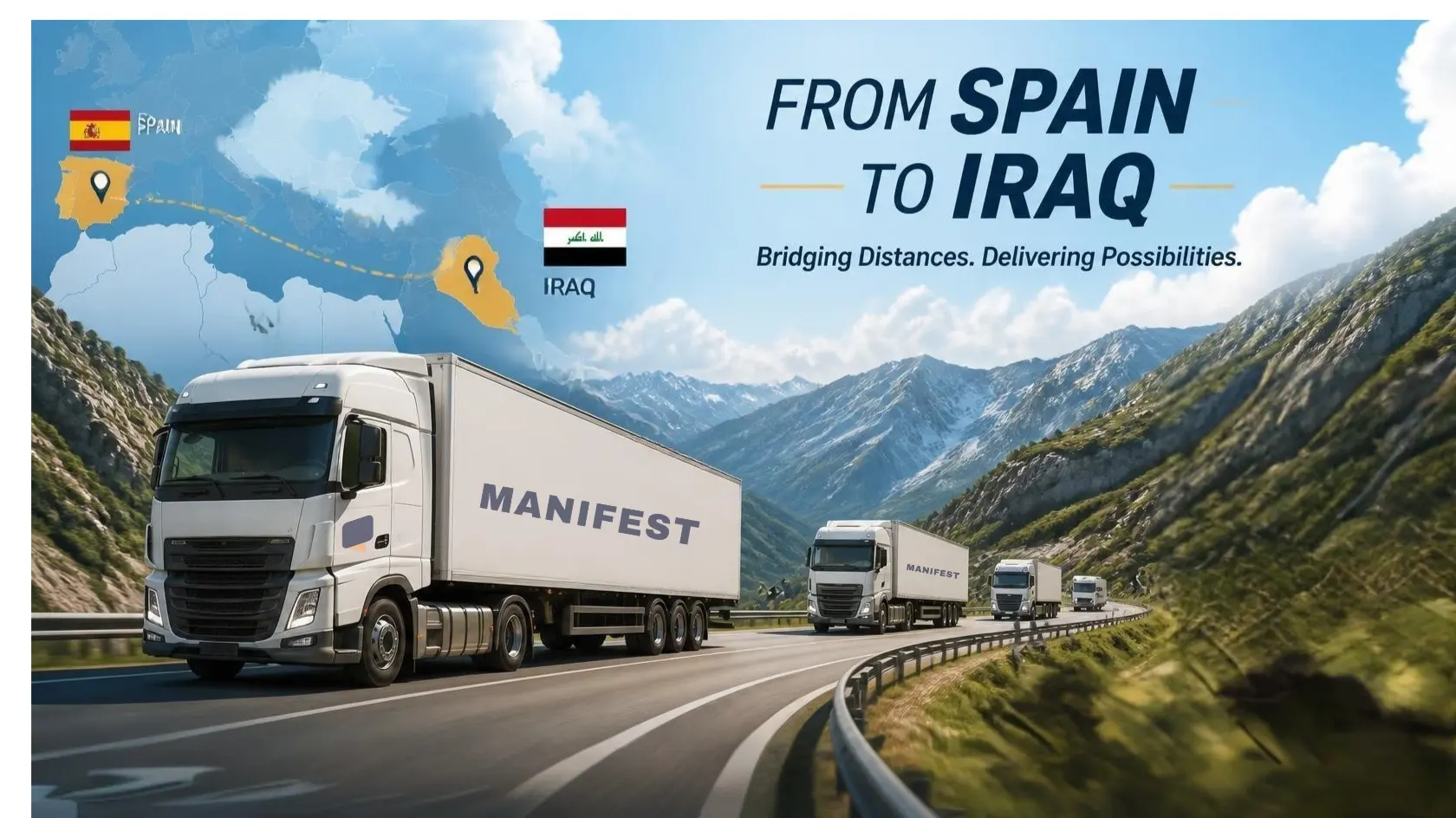 Transportation by Truck from Spain to Iraq
