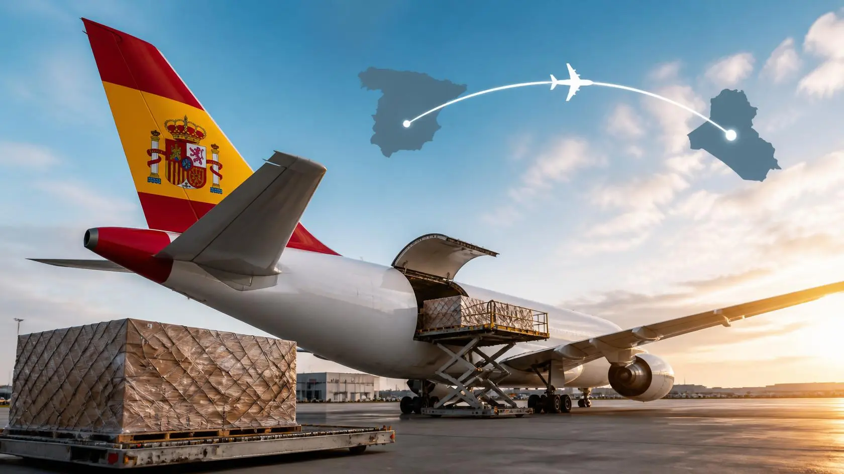 Air freight from Spain to Iraq