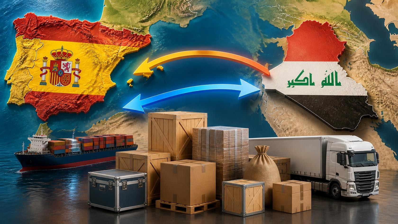 Groupage cargo from Spain to Iraq