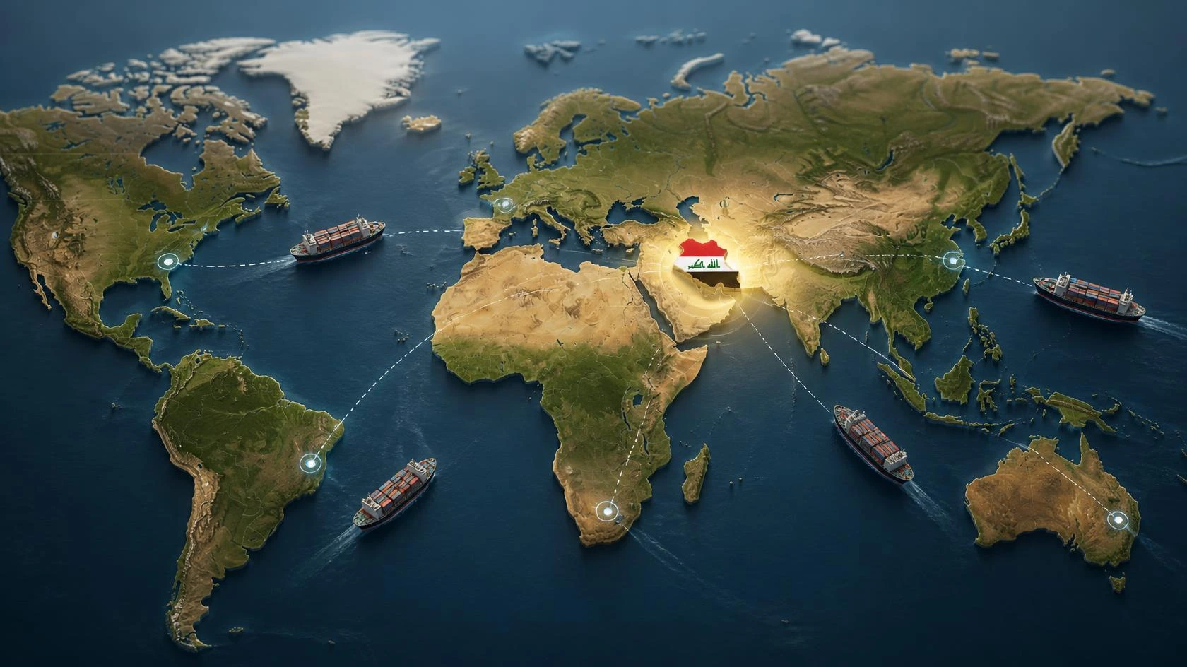 Enjoy our cargo service from all over the world to Iraq