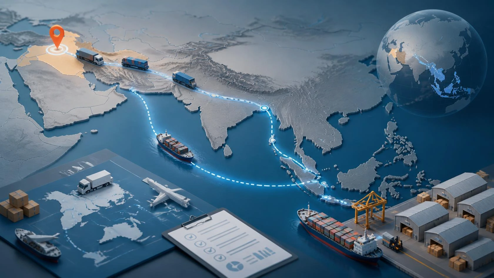 Best Shipping agent from Malaysia, Indonesia, Singapore to Iraq 