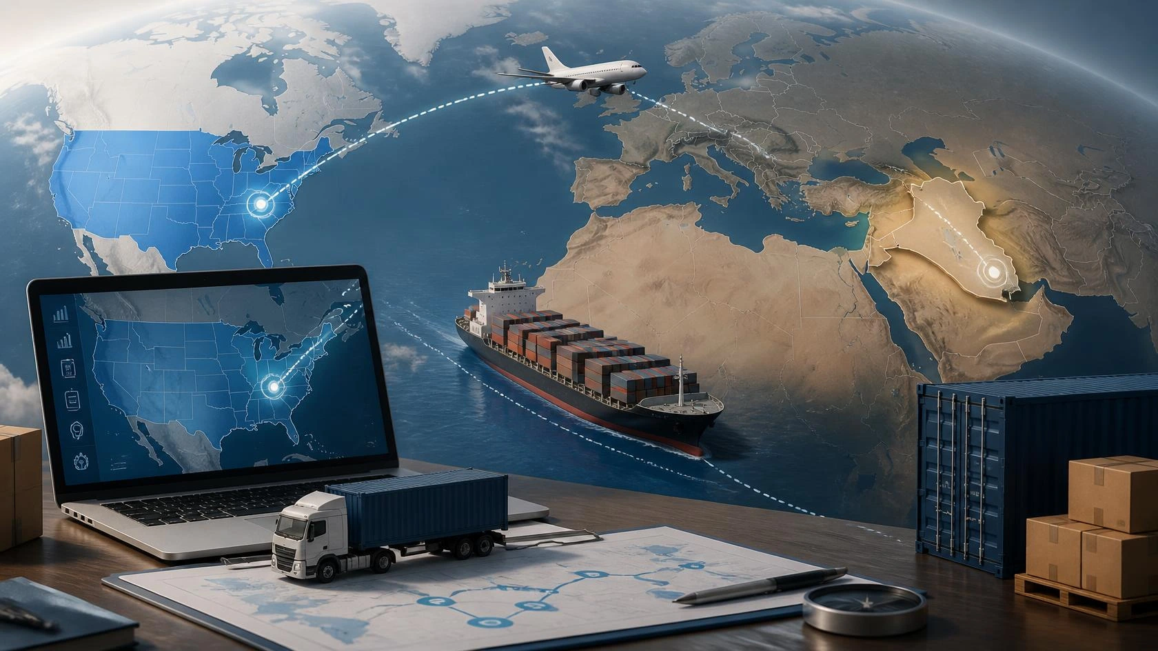 Ocean freight for all types of cargo from USA to IRAQ