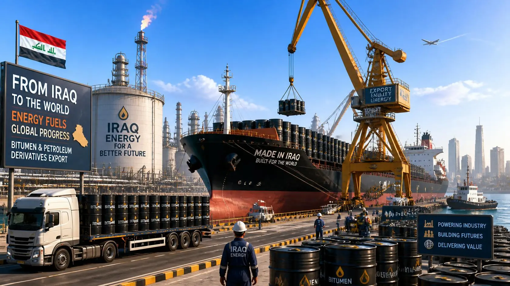 Export Bitumen from Iraq to World