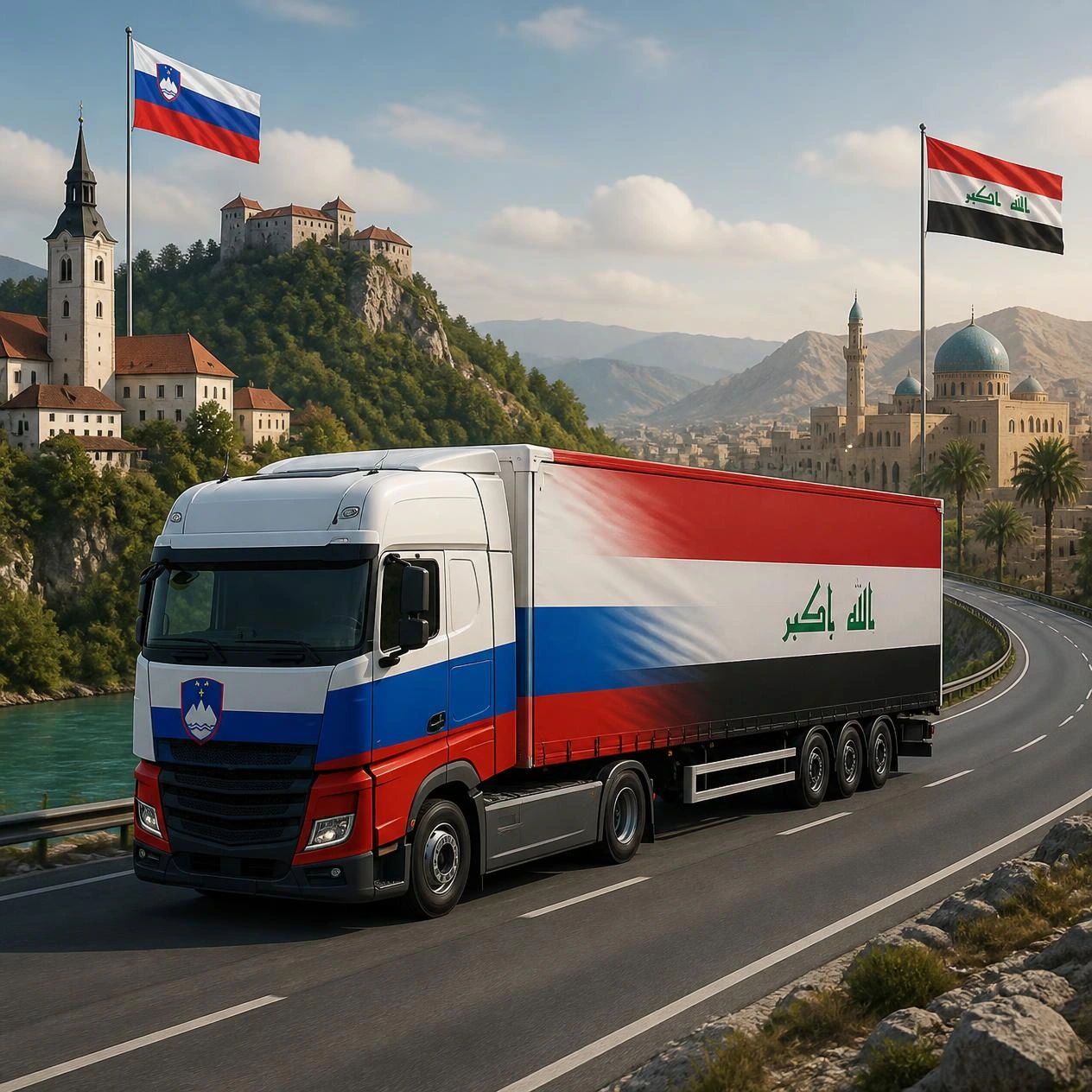slovenia truck Shipping & Freight Forwarding from Slovenia to Iraq
