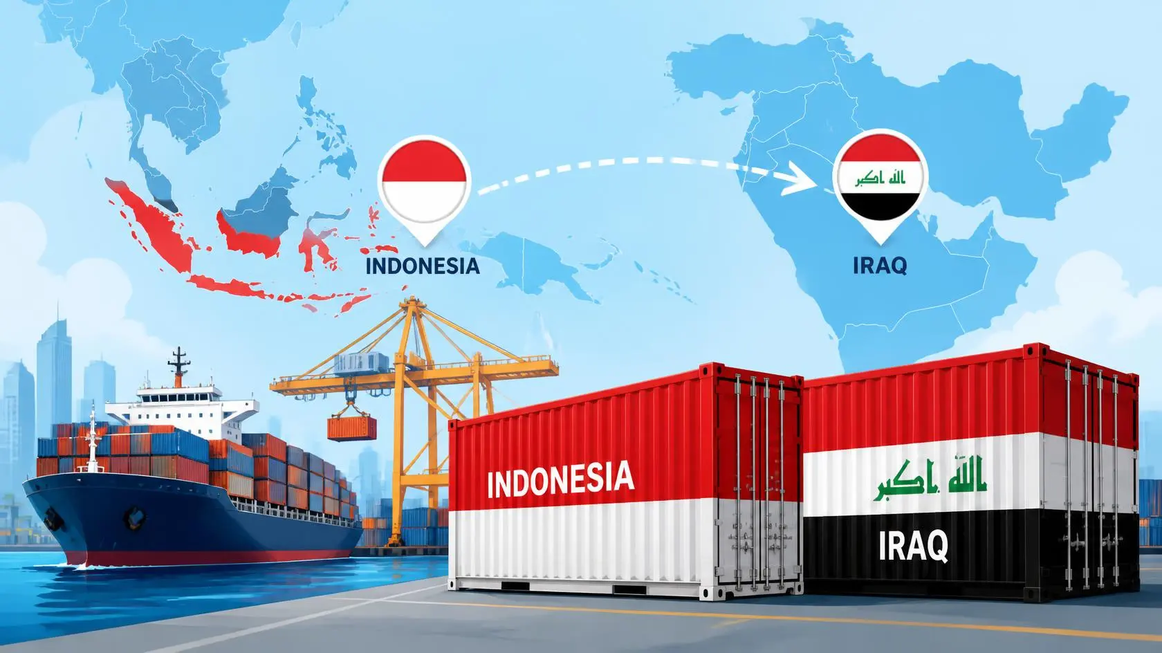 Shipping from Indonesia to Iraq